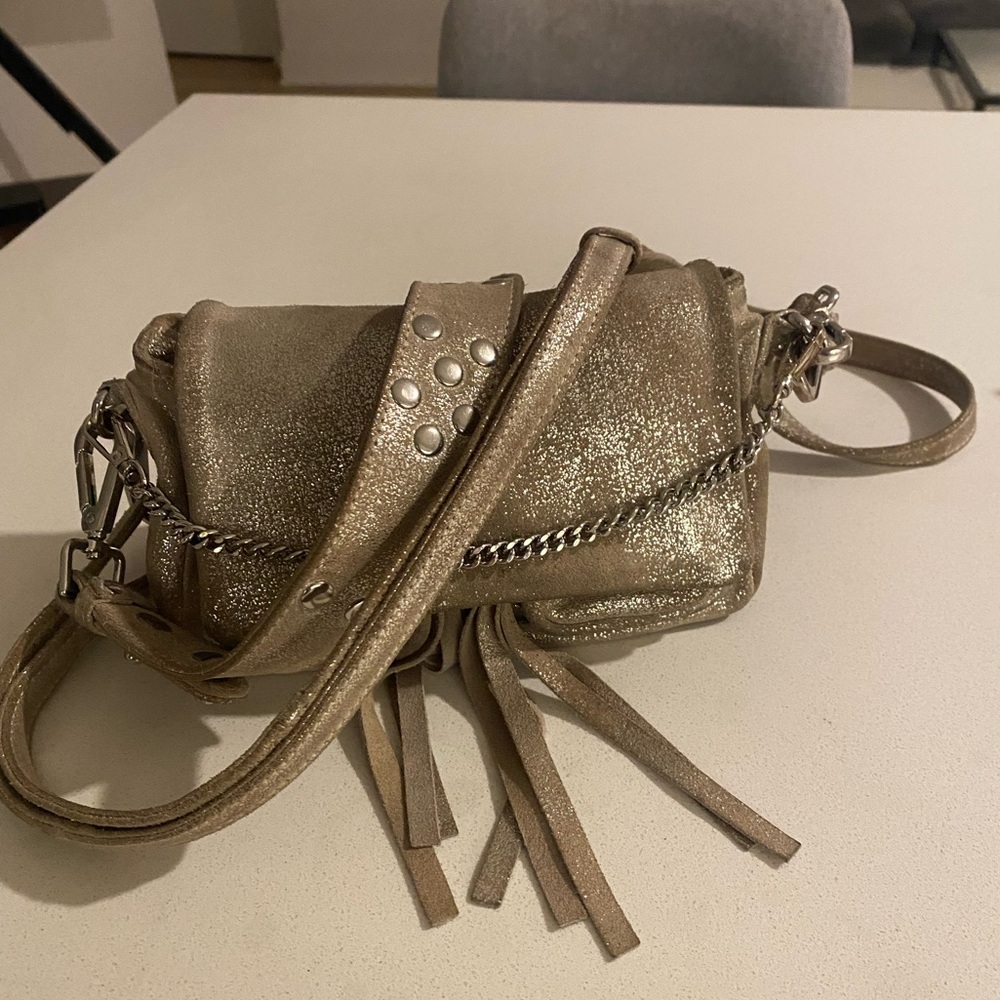 Metallic Gold Crossbody Bag